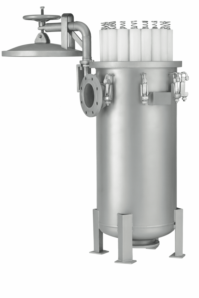 stainless steel multi-cartridge filter housings