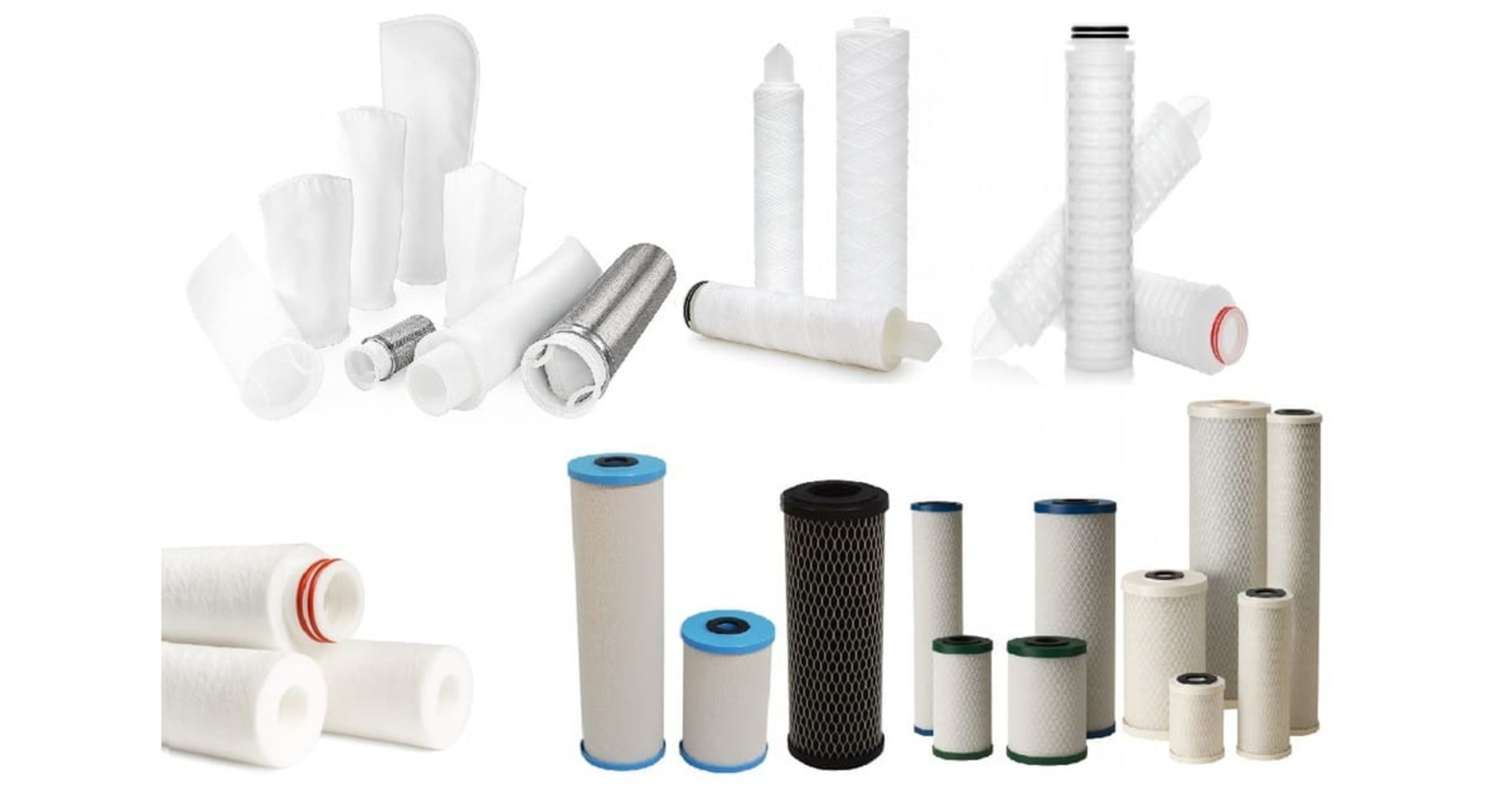 Industrial liquid filter bags for process filtration — polypropylene, polyester, nylon, and stainless steel mesh options by FiltraCore Asia